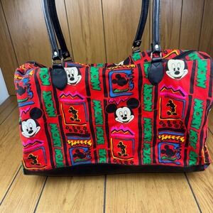 Vintage‎ Mickey Mouse Unlimited Disney Colorful Tote Bag Purse Handbag